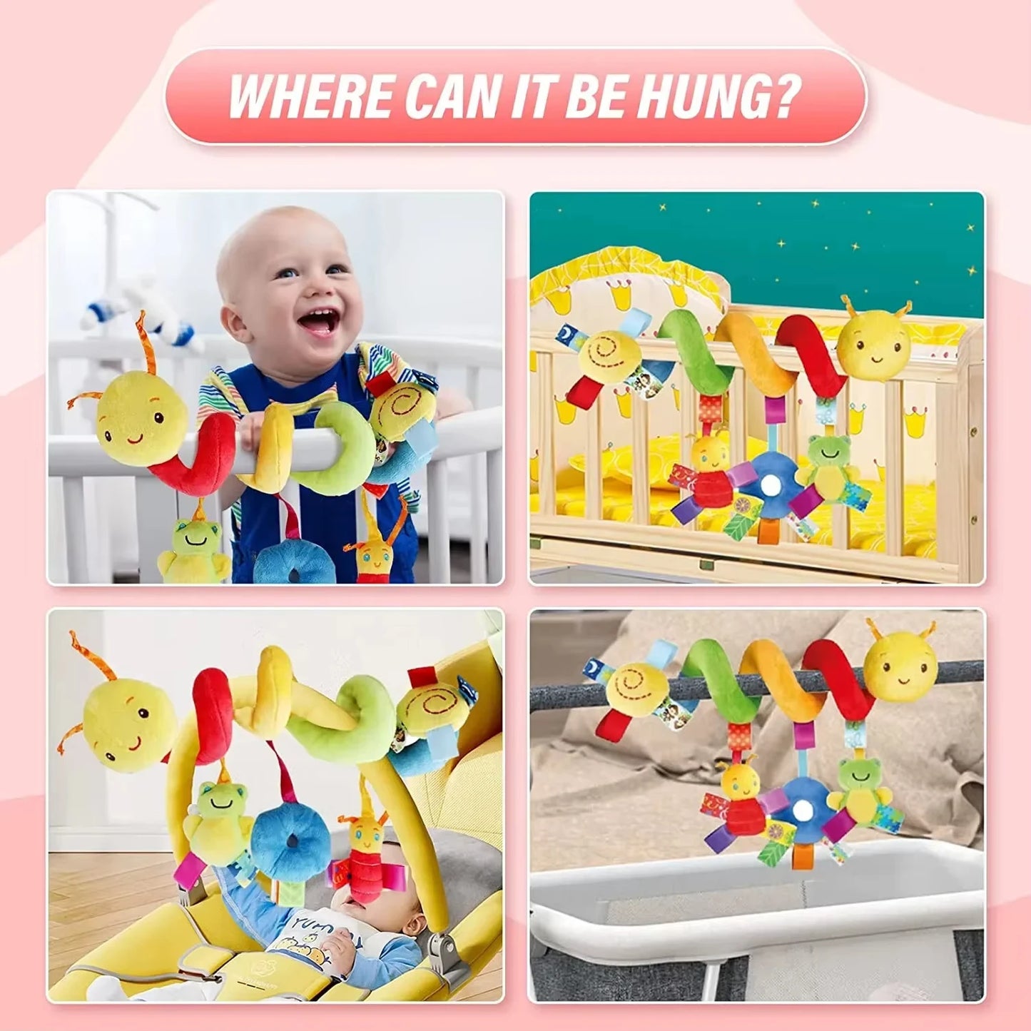 🎠 Juguete Colgante en Espiral para Bebé